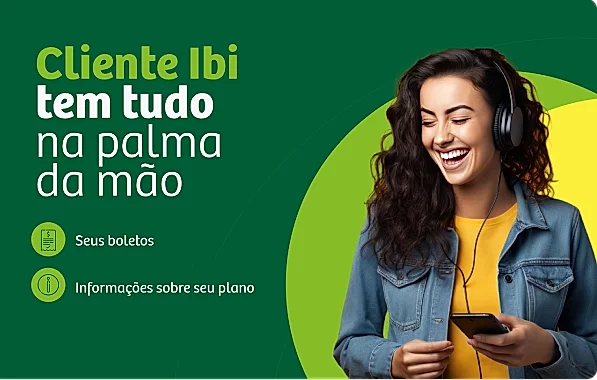 Cliente utilizando serviço de internet da Ibi Internet